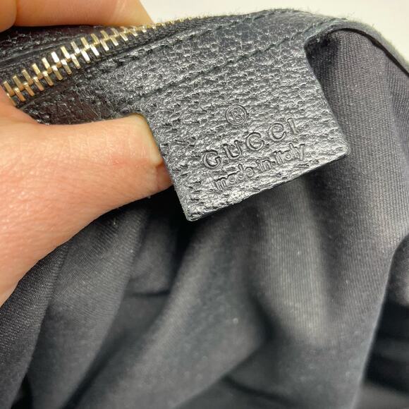 SOLDGucci Monogram GG Jackie Piston Nailhead Vintage Shoulder Bag Canvas Leather - Picture 13 of 15